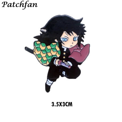 AD062 Patchfan Anime Metallist emailiga nööpnõelaga kaelarihm Naljakas märk Reväär Pross Särk Ehted Lastele Kingitus