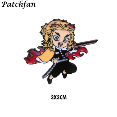 AD062 Patchfan Anime Metallist emailiga nööpnõelaga kaelarihm Naljakas märk Reväär Pross Särk Ehted Lastele Kingitus