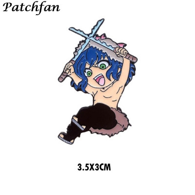 AD062 Patchfan Anime Metallist emailiga nööpnõelaga kaelarihm Naljakas märk Reväär Pross Särk Ehted Lastele Kingitus