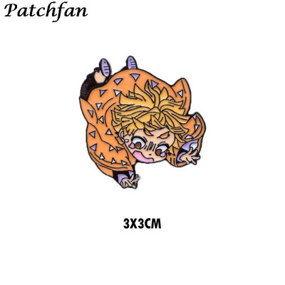 AD062 Patchfan Anime Metallist emailiga nööpnõelaga kaelarihm Naljakas märk Reväär Pross Särk Ehted Lastele Kingitus