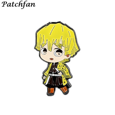 AD062 Patchfan Anime Metallist emailiga nööpnõelaga kaelarihm Naljakas märk Reväär Pross Särk Ehted Lastele Kingitus