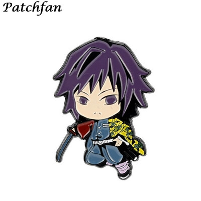 AD062 Patchfan Anime Metallist emailiga nööpnõelaga kaelarihm Naljakas märk Reväär Pross Särk Ehted Lastele Kingitus