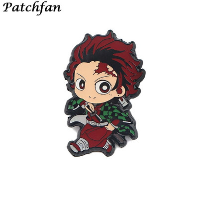 AD062 Patchfan Anime Metallist emailiga nööpnõelaga kaelarihm Naljakas märk Reväär Pross Särk Ehted Lastele Kingitus