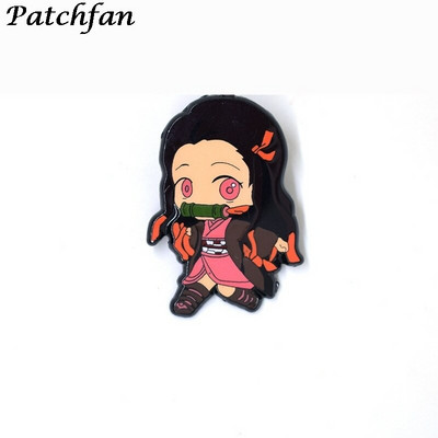 AD062 Patchfan Anime Metallist emailiga nööpnõelaga kaelarihm Naljakas märk Reväär Pross Särk Ehted Lastele Kingitus