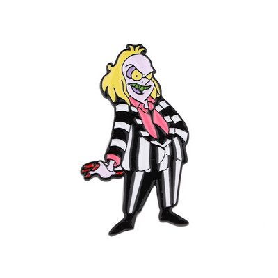 AD648 Patchfan Horror Moive Naljakad nööpnõelad Pross Metallist märk seljakoti jaoks Riided Särgikrae emailnõel Lehvikud Kingitused naistele Mehed