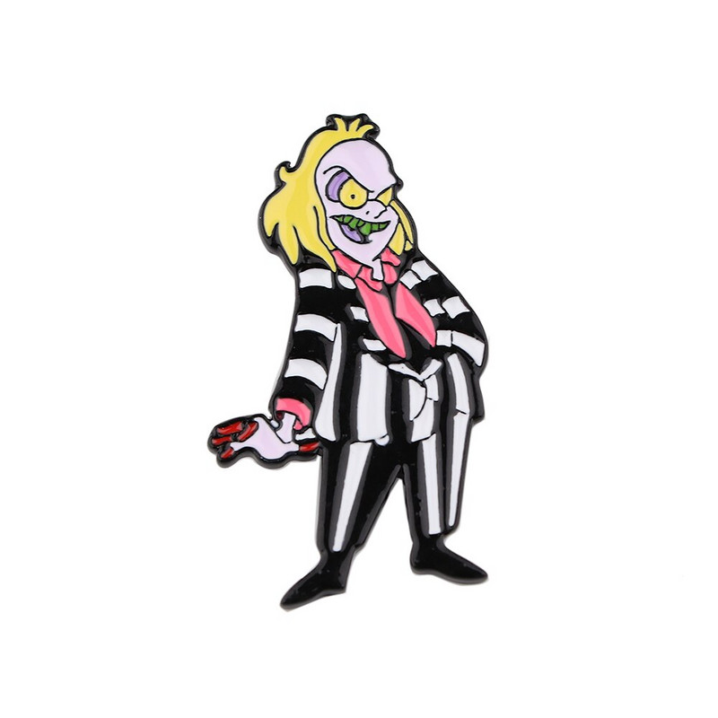 AD648 Patchfan Horror Moive Naljakad nööpnõelad Pross Metallist märk seljakoti jaoks Riided Särgikrae emailnõel Lehvikud Kingitused naistele Mehed