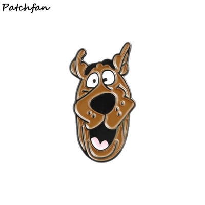 AD769 Patchfan crtani obiteljski pas broš Metalna značka Žene i muškarci Emajlirane igle Broševi za odjeću Ovratnik košulje Igla za par Pokloni
