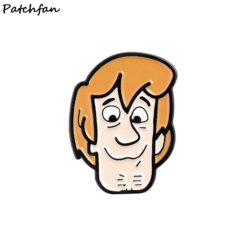 AD769 Patchfan crtani obiteljski pas broš Metalna značka Žene i muškarci Emajlirane igle Broševi za odjeću Ovratnik košulje Igla za par Pokloni