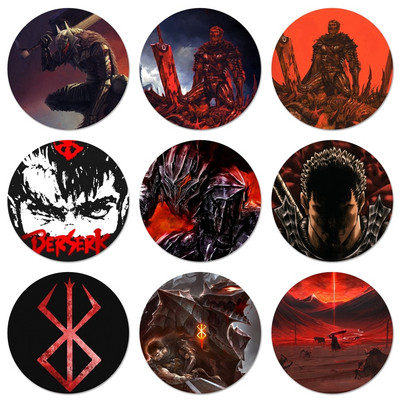 58mm Anime Berserk Guts Badge καρφίτσα καρφίτσα Αξεσουάρ για ρούχα Δώρο διακόσμηση σακιδίου πλάτης