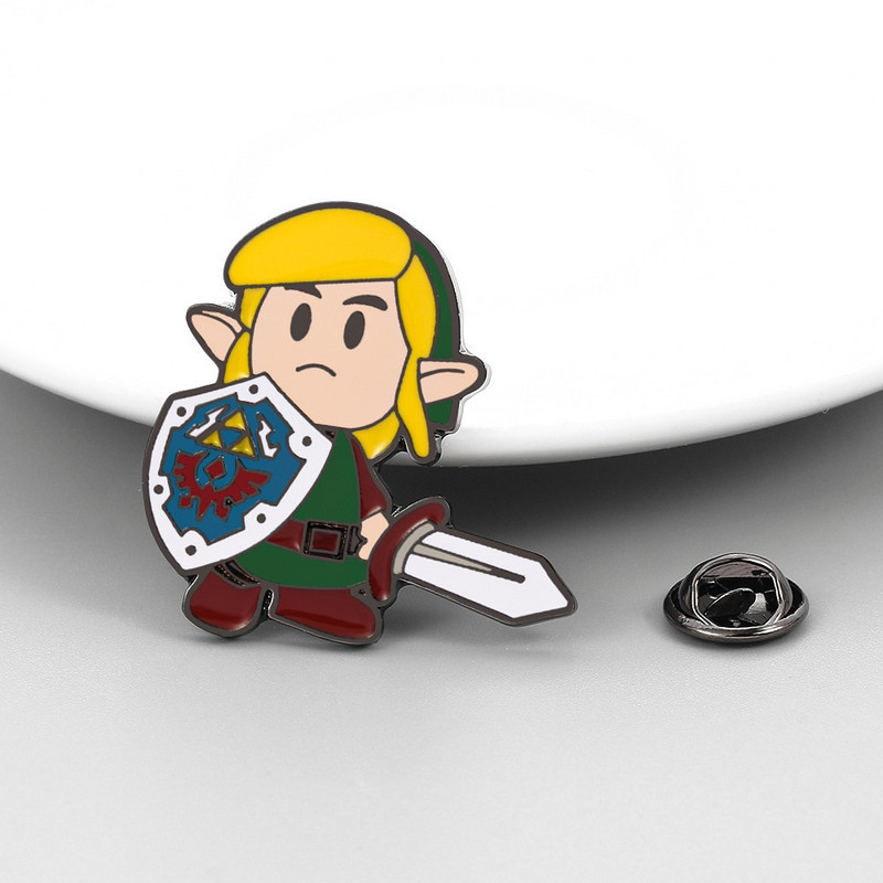 Crtani film Mali ratnik vitez Legura kaplje ulje Metalni emajl za dječji omiljeni dar Dekoracija Školska torba