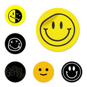 Kurb rõõmus nägu Ikoonid Nõelad Märgi kaunistus Prossid Metallist rinnamärgid riiete jaoks Seljakoti kaunistus 58mm