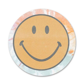 Θλιμμένο χαρούμενο πρόσωπο Εικονίδια Καρφίτσες Διακοσμητικό σήμα Καρφίτσες Μεταλλικές κονκάρδες για ρούχα Διακόσμηση σακιδίου πλάτης 58mm