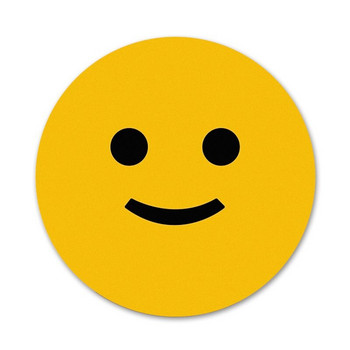Θλιμμένο χαρούμενο πρόσωπο Εικονίδια Καρφίτσες Διακοσμητικό σήμα Καρφίτσες Μεταλλικές κονκάρδες για ρούχα Διακόσμηση σακιδίου πλάτης 58mm