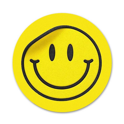 Kurb rõõmus nägu Ikoonid Nõelad Märgi kaunistus Prossid Metallist rinnamärgid riiete jaoks Seljakoti kaunistus 58mm