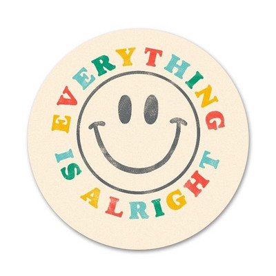 Kurb rõõmus nägu Ikoonid Nõelad Märgi kaunistus Prossid Metallist rinnamärgid riiete jaoks Seljakoti kaunistus 58mm