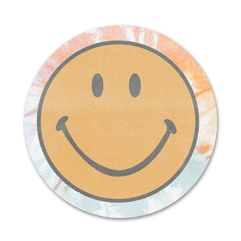 Kurb rõõmus nägu Ikoonid Nõelad Märgi kaunistus Prossid Metallist rinnamärgid riiete jaoks Seljakoti kaunistus 58mm