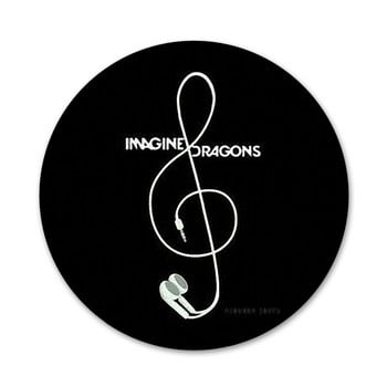 φαντασιωστε dragons night music Diy Colorful Printing Badge καρφίτσα καρφίτσα Αξεσουάρ για ρούχα Δώρο διακόσμηση σακίδιο πλάτης