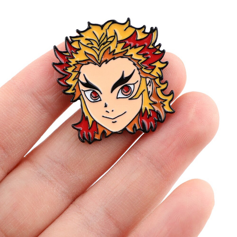 E3787 Kimetsu No Yaiba Fight Against Depression Σήμα καρφίτσας σμάλτου Διακοσμητικά σήματα Καρφίτσες για πέτο Αξεσουάρ για σακίδιο πλάτης καρφίτσας Anime