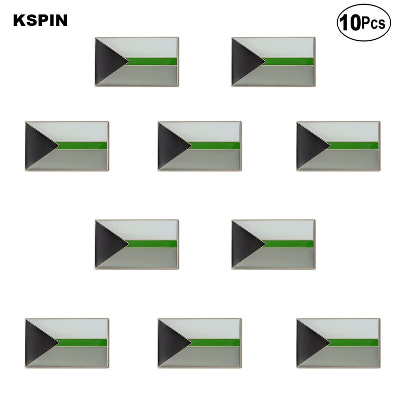 10Pcs a Lot ONI ONI Metalna igla za rever Značka zastave Broš Igle Značke