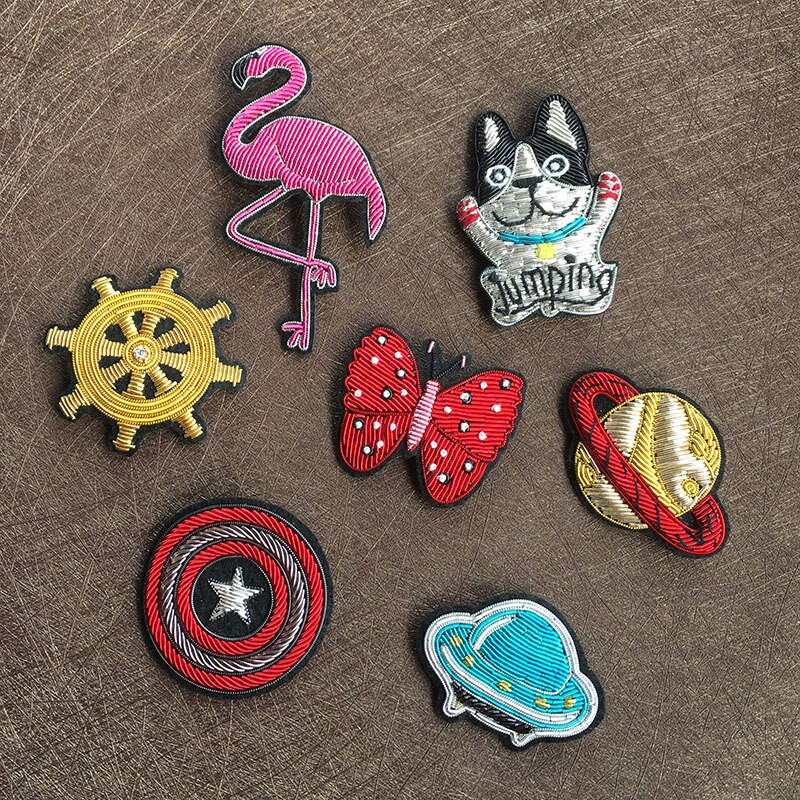 Posebna ponuda Ručni vez FashionCrab / leptir / šešir Značka za DIY torba kaput cipele broš broš