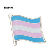 300 buc o mulțime de pini de metal pentru drapel transgender  Pride Badge Set Butoane pătrate pentru haine XY0325