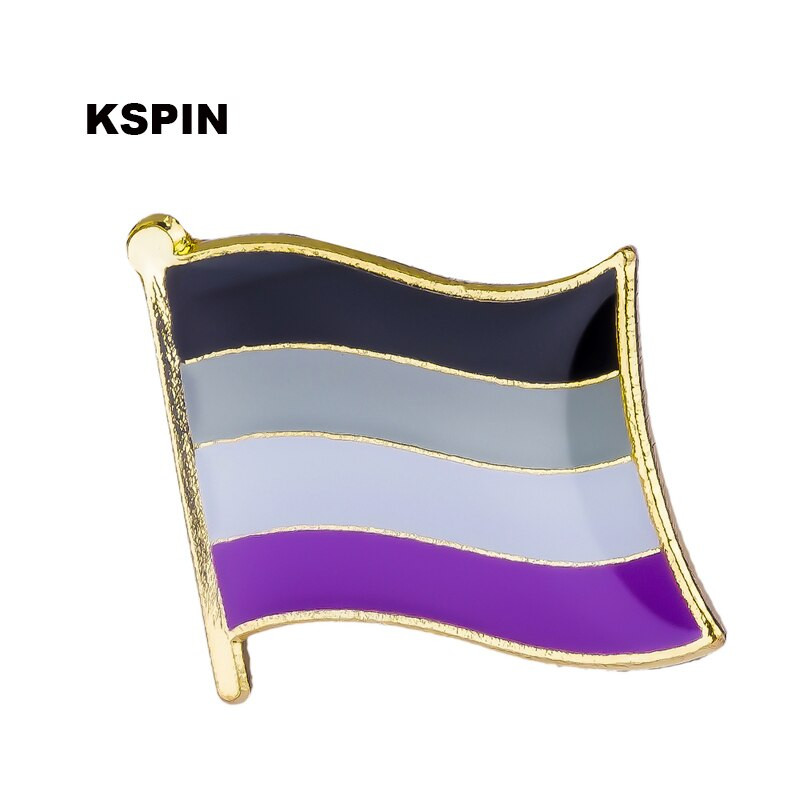 300 buc o mulțime de pini de metal pentru drapel transgender  Pride Badge Set Butoane pătrate pentru haine XY0325