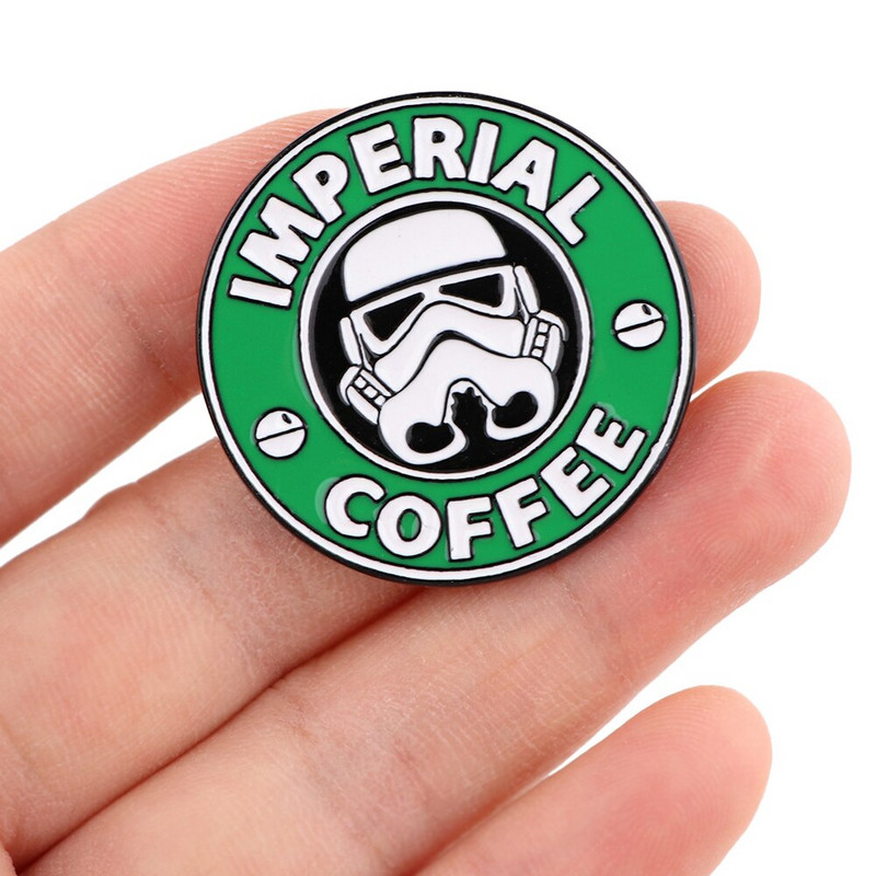 AD1302 Movie Cool Enamel Pin Брошки за филми Кафе за ревери Карикатура Значка за чанти раници Декорация Бижута Аксесоари