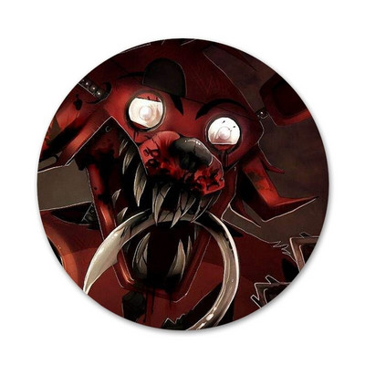 58 mm Smiješne Fnaf plišane lisice ikone Igle Dekoracija znački Broševi Metalne značke za odjeću Dekoracija ruksaka