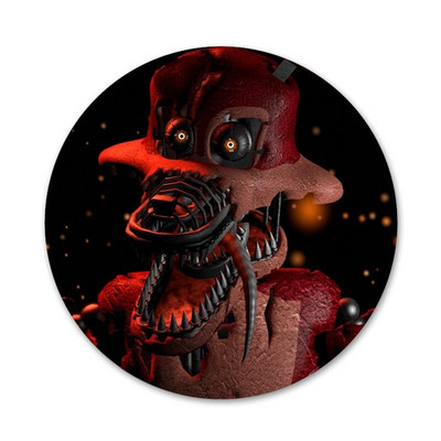 58 mm Smiješne Fnaf plišane lisice ikone Igle Dekoracija znački Broševi Metalne značke za odjeću Dekoracija ruksaka