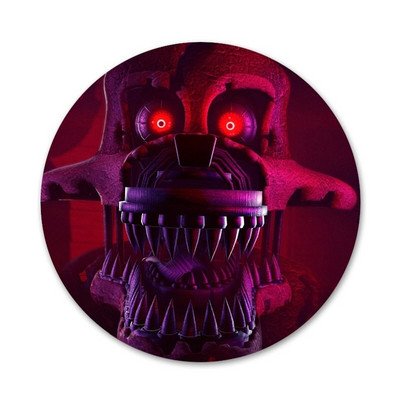 58 mm Smiješne Fnaf plišane lisice ikone Igle Dekoracija znački Broševi Metalne značke za odjeću Dekoracija ruksaka