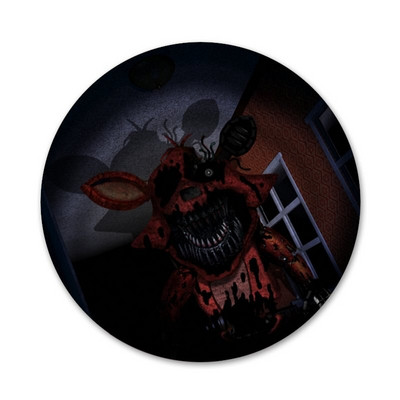 58 mm Smiješne Fnaf plišane lisice ikone Igle Dekoracija znački Broševi Metalne značke za odjeću Dekoracija ruksaka