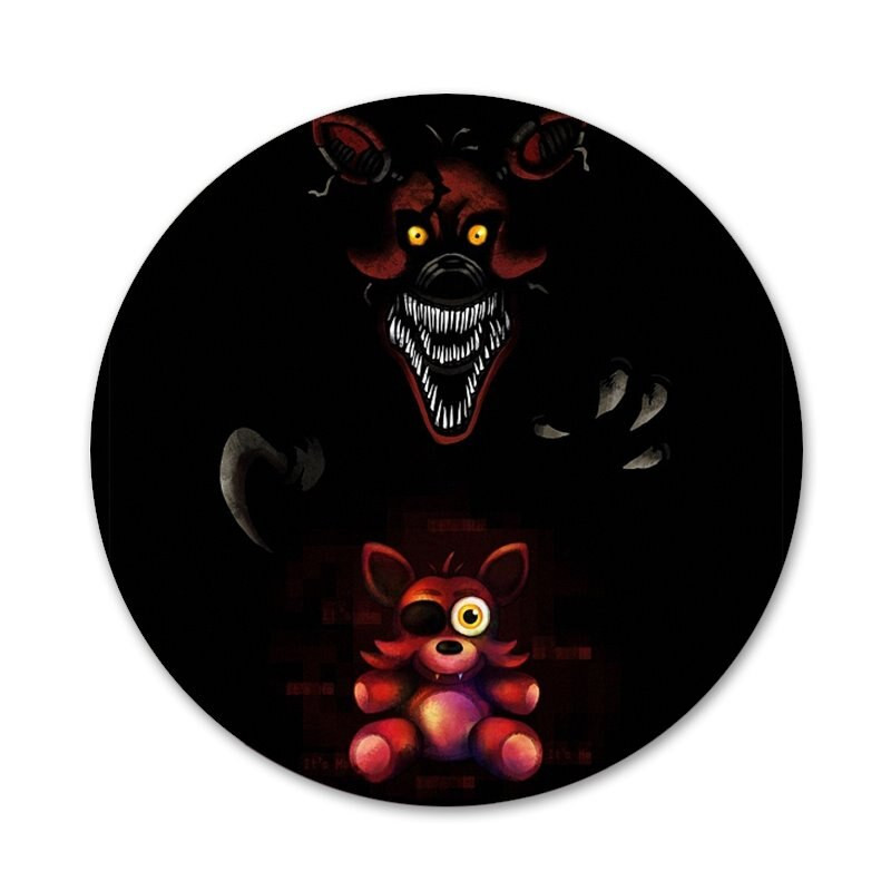 58 mm Smiješne Fnaf plišane lisice ikone Igle Dekoracija znački Broševi Metalne značke za odjeću Dekoracija ruksaka