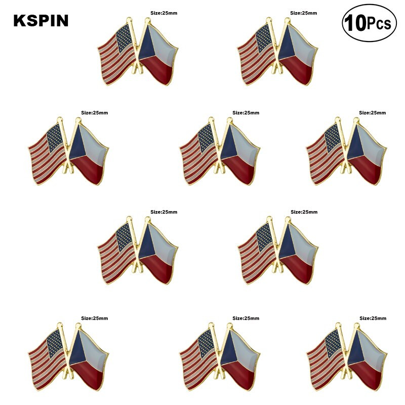 10 Pcs a Lot USA & Thailand Lapel Pin Σημαία Σήματα καρφίτσας καρφίτσες