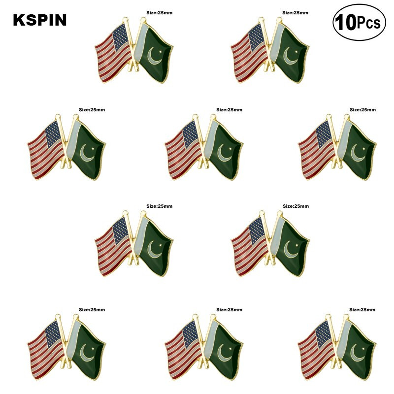 10 Pcs a Lot USA & Thailand Lapel Pin Σημαία Σήματα καρφίτσας καρφίτσες