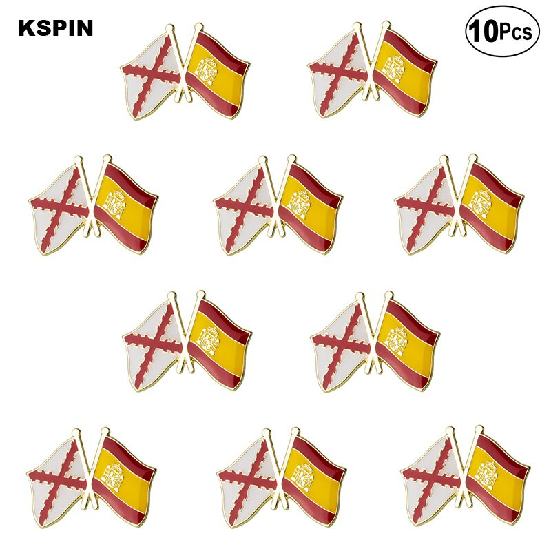 10 bucăți mult Dumnezeu, același regele, broșe pentru steagul pentru rever, insignă pentru steagul, broșă, ace, insigne