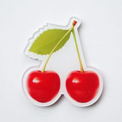 10 PC multifilmi kassi elevant maasikas pross akrüülist märgi ikoonid seljakotil nööpnõela märgi kaunistusmärgid rõivaste