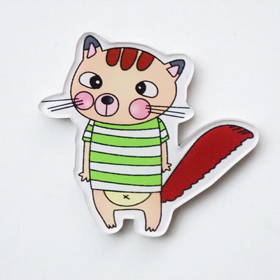 10 PC multifilmi kassi elevant maasikas pross akrüülist märgi ikoonid seljakotil nööpnõela märgi kaunistusmärgid rõivaste