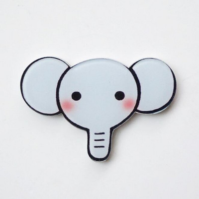 10 PC multifilmi kassi elevant maasikas pross akrüülist märgi ikoonid seljakotil nööpnõela märgi kaunistusmärgid rõivaste