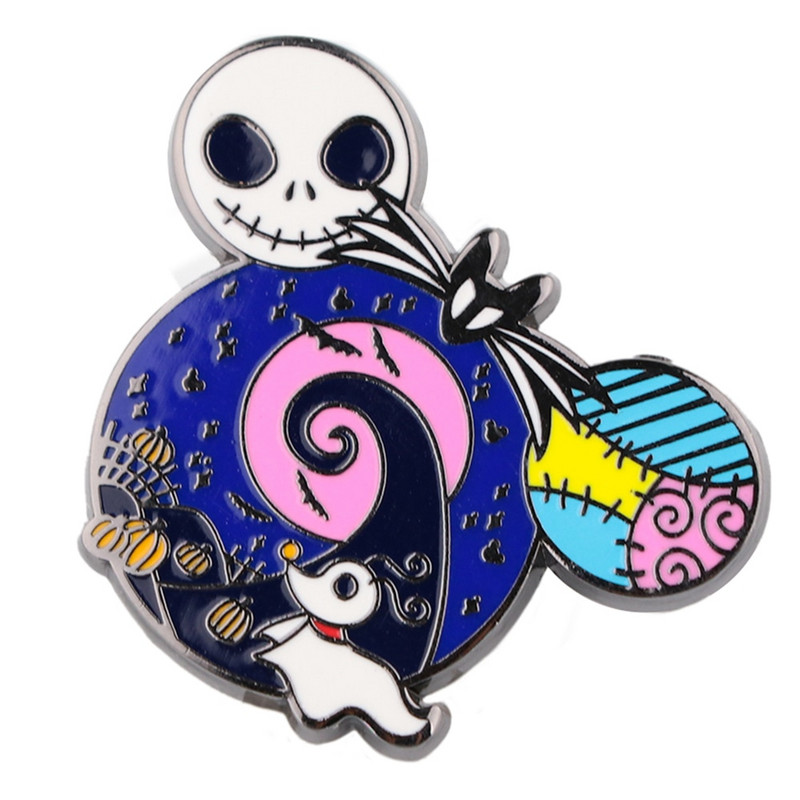 AD1475 Õudusfilmi emailnõelad riiete jaoks Märgid seljakotil reväärinõel Kaunistus Kingitus ehted Halloweeni tarvikud hulgimüük