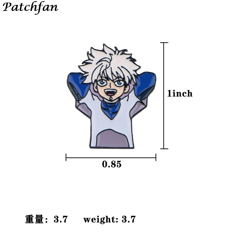 AD372 Patchfan emajlirane igle Anime broševi igle za revere Torba za košulju Bedž Nakit Poklon
