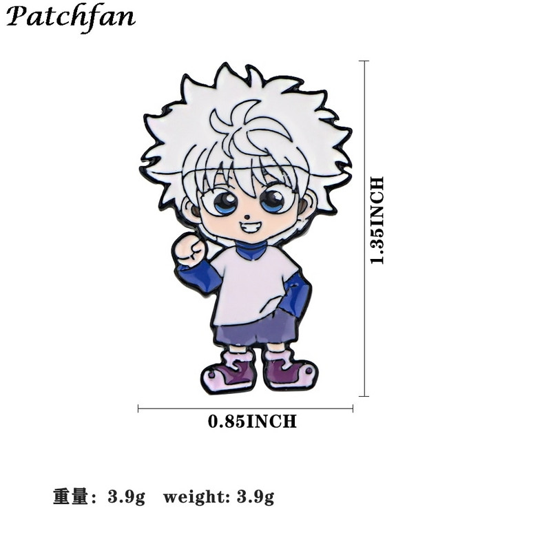 AD372 Patchfan emajlirane igle Anime broševi igle za revere Torba za košulju Bedž Nakit Poklon