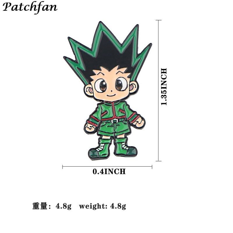 AD372 Patchfan emajlirane igle Anime broševi igle za revere Torba za košulju Bedž Nakit Poklon