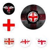 Georgia Grunge lipp bännerikoonid nööpnõelad märkide kaunistus prossid metallist märgid riiete jaoks seljakoti kaunistus 58 mm