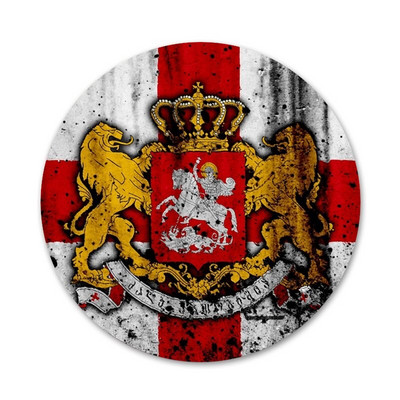Georgia Grunge lipp bännerikoonid nööpnõelad märkide kaunistus prossid metallist märgid riiete jaoks seljakoti kaunistus 58 mm