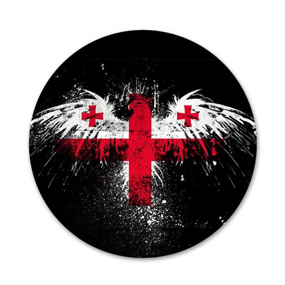 Georgia Grunge lipp bännerikoonid nööpnõelad märkide kaunistus prossid metallist märgid riiete jaoks seljakoti kaunistus 58 mm