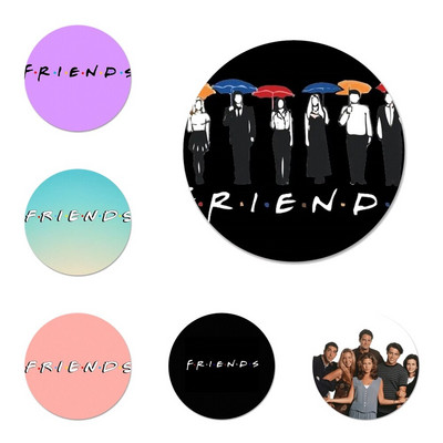 Friends Together Icons Καρφίτσες Διακοσμητικό σήμα Καρφίτσες Μεταλλικές κονκάρδες για ρούχα Διακόσμηση σακιδίου πλάτης 58mm