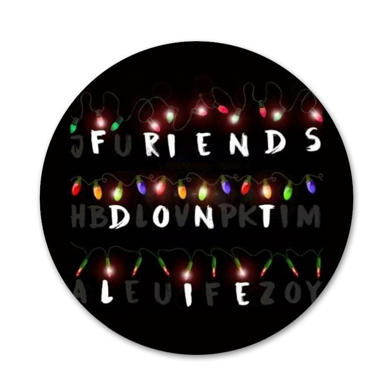 Friends Together Icons Καρφίτσες Διακοσμητικό σήμα Καρφίτσες Μεταλλικές κονκάρδες για ρούχα Διακόσμηση σακιδίου πλάτης 58mm