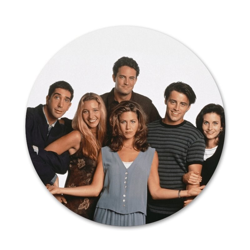Friends Together Icons Καρφίτσες Διακοσμητικό σήμα Καρφίτσες Μεταλλικές κονκάρδες για ρούχα Διακόσμηση σακιδίου πλάτης 58mm