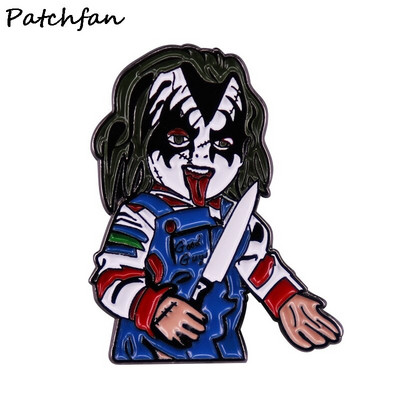 AD870 Patchfan Funny ταινία τρόμου Καρφίτσες με σμάλτο και καρφίτσες για γυναίκες Ανδρικές τσάντες τσάντες πλάτης καρφίτσες με πέτο Σήμα συλλογή Δώρα