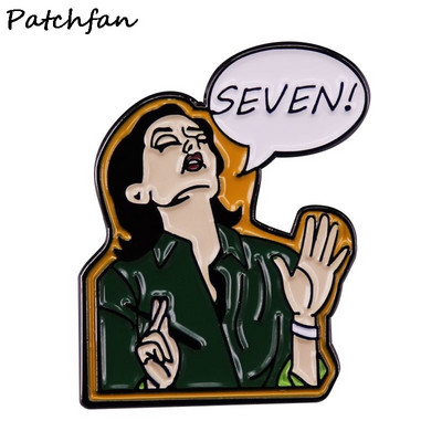 AD870 Patchfan Funny ταινία τρόμου Καρφίτσες με σμάλτο και καρφίτσες για γυναίκες Ανδρικές τσάντες τσάντες πλάτης καρφίτσες με πέτο Σήμα συλλογή Δώρα